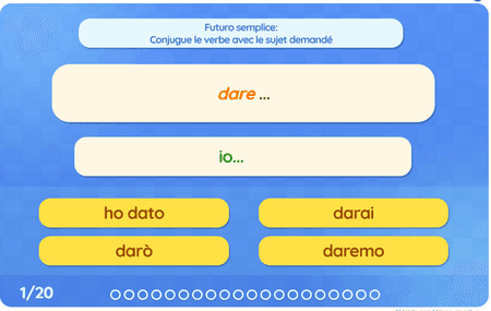 Futuro semplice: Verbi irregolari