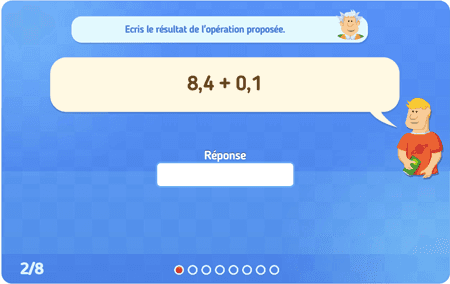 Les décimaux niv 01 : additions 