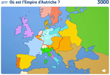 Carte : L'Europe en 1789