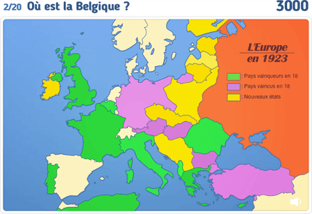 Carte : Une nouvelle Europe après 1918