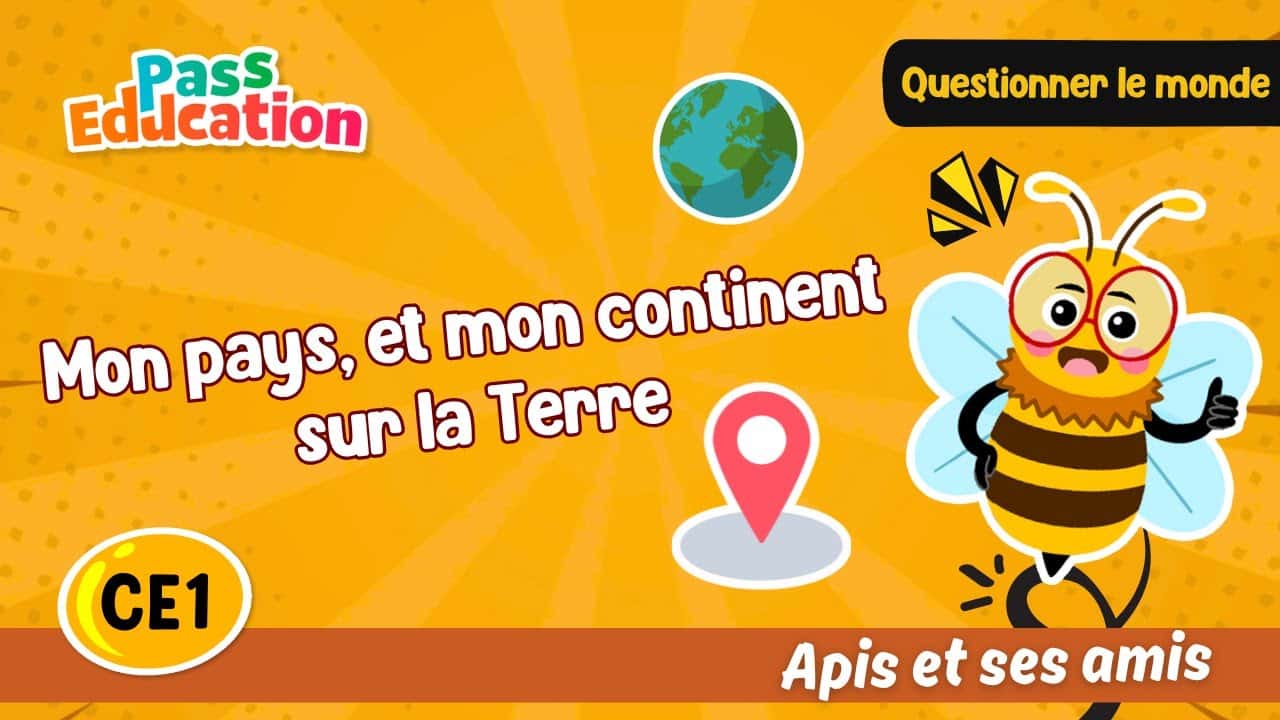 Mon pays, et mon continent sur la Terre - Apis & ses amis