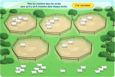 Les moutons dans l'enclos niv2 