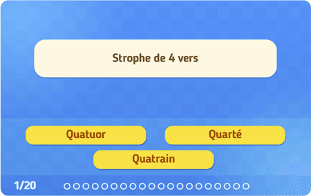 Le vocabulaire d'analyse littéraire niv 3