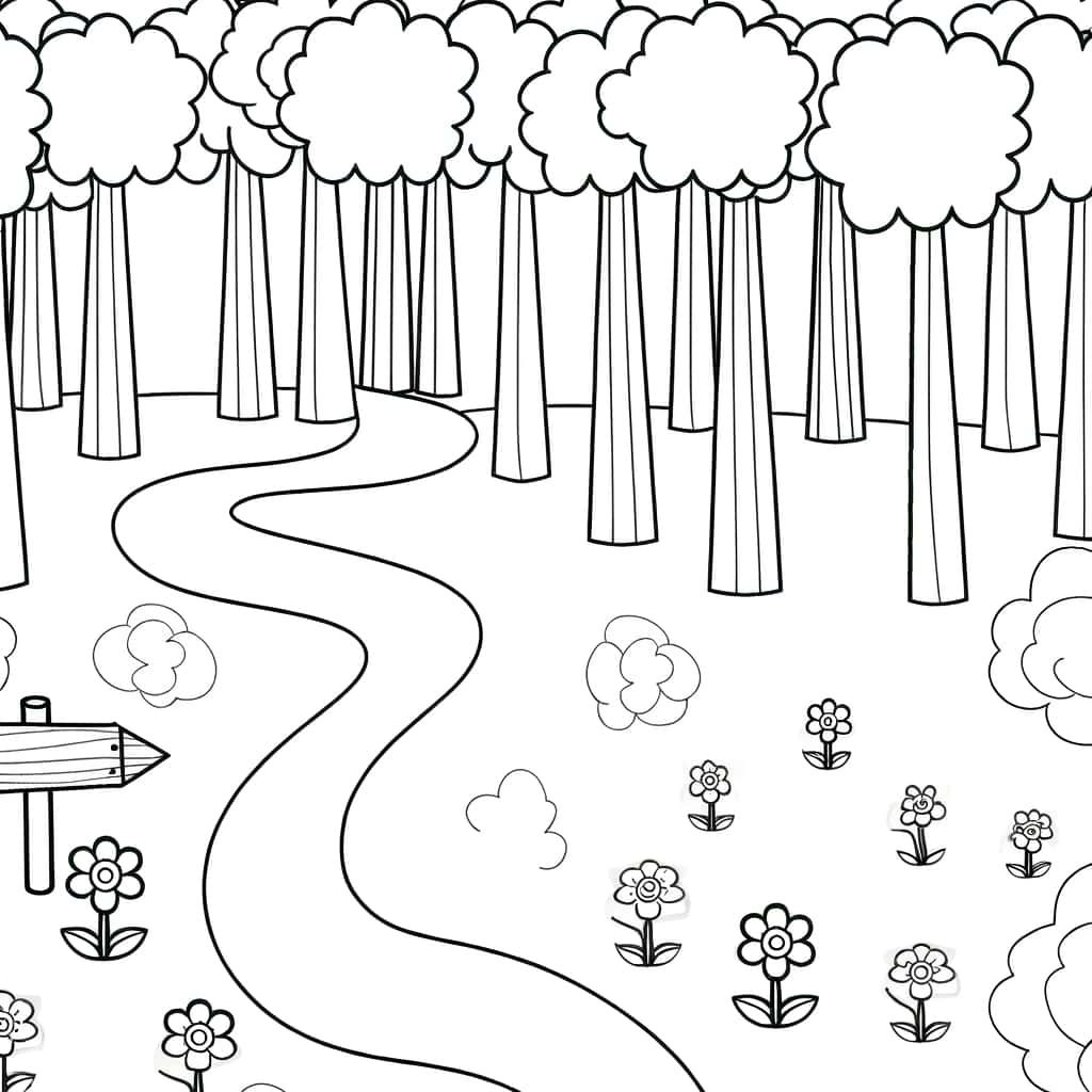Chemin en forêt