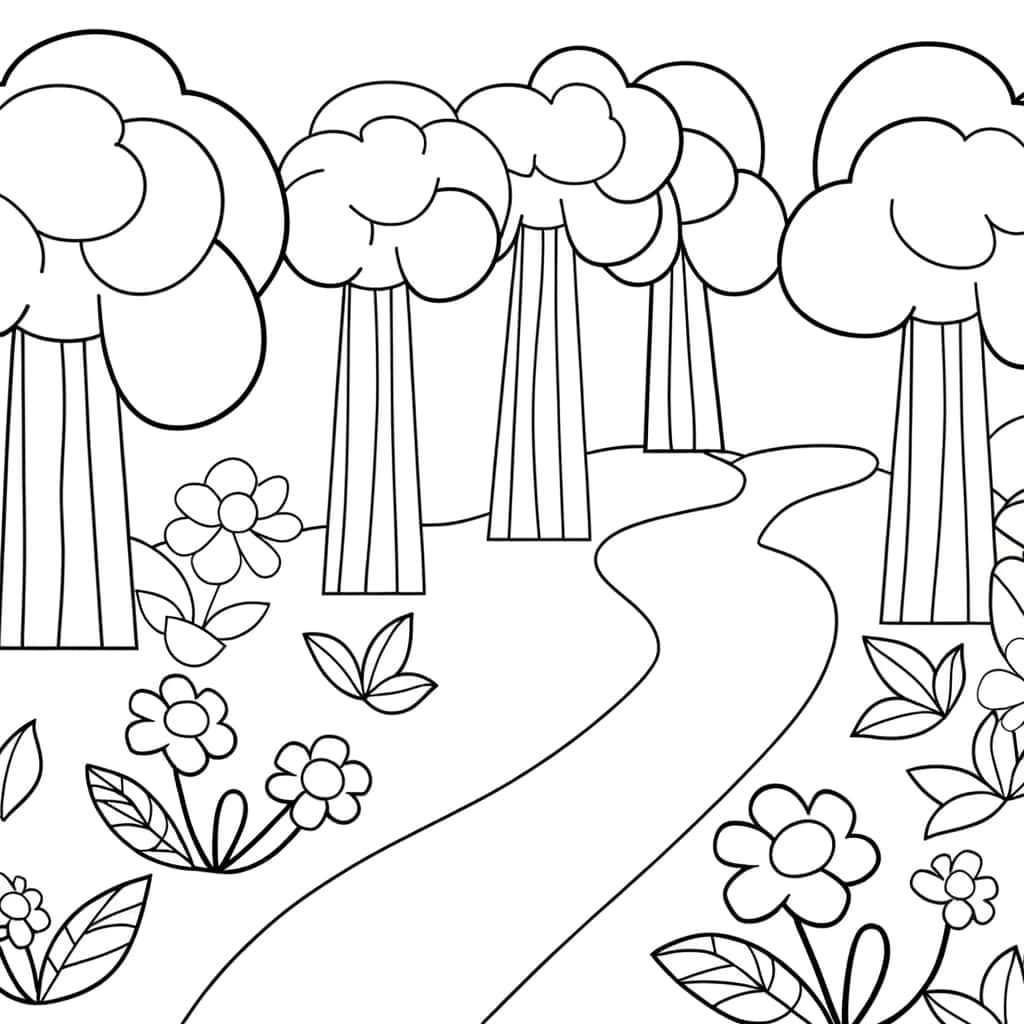 Chemin en forêt