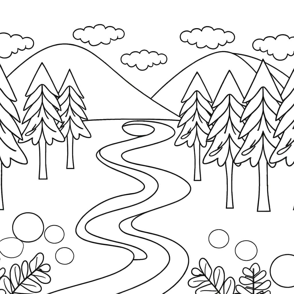 Chemin en montagne