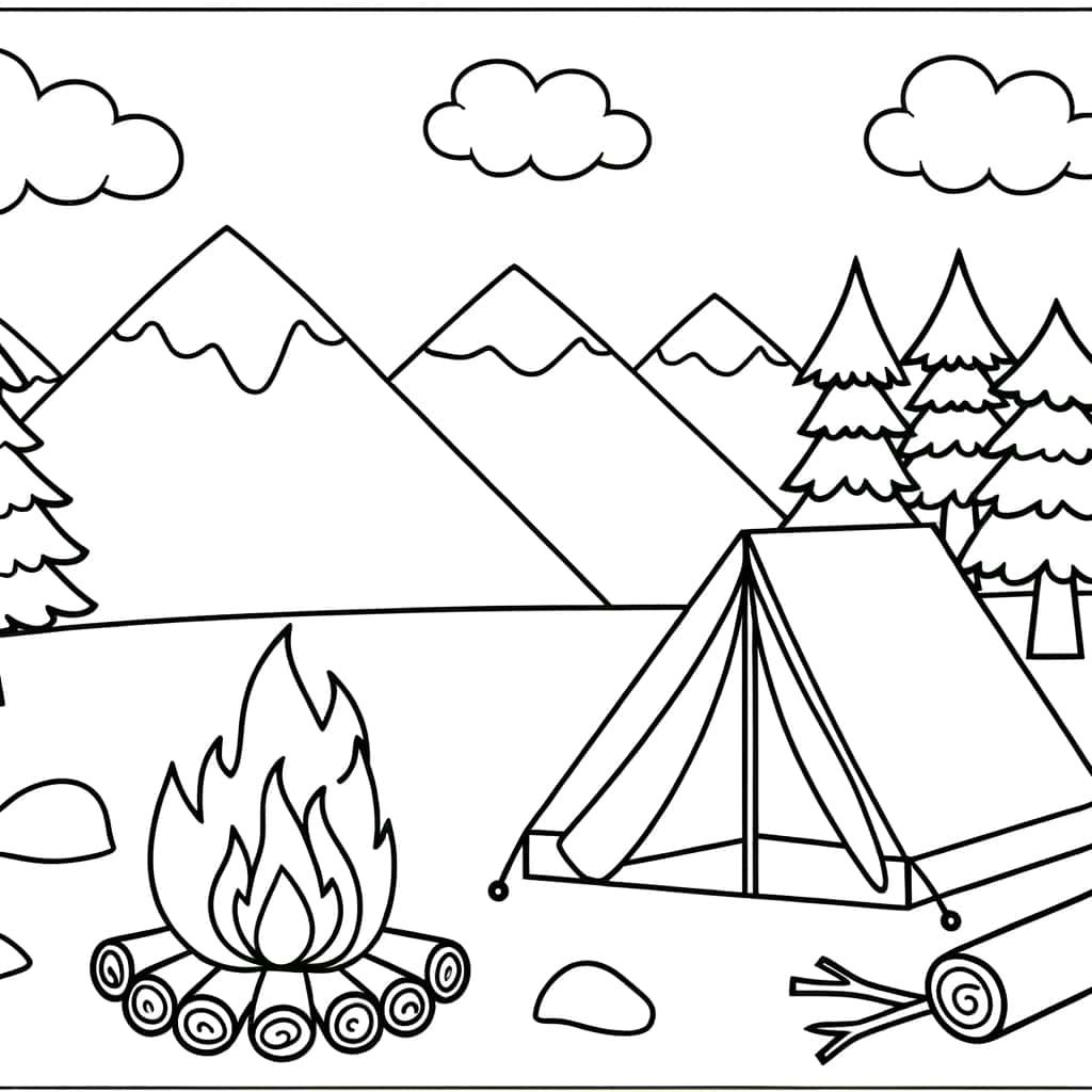 Camping montagnard
