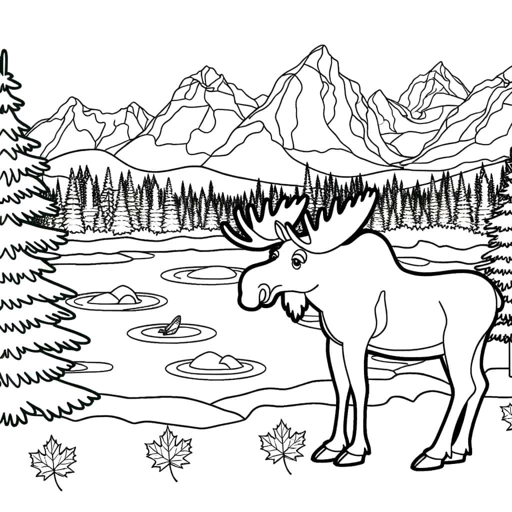Moose dans la nature