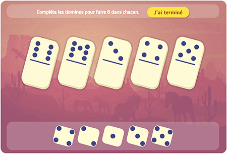 Complète les dominos niv 2 