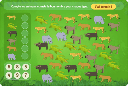 Compte les animaux 