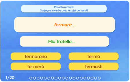 Passato remoto: Verbi regolari