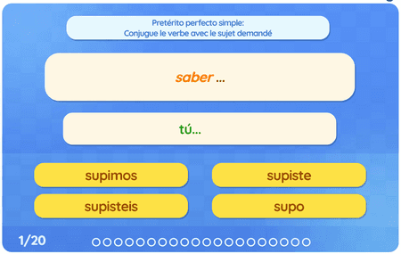 Pretérito perfecto simple : Verbos modales