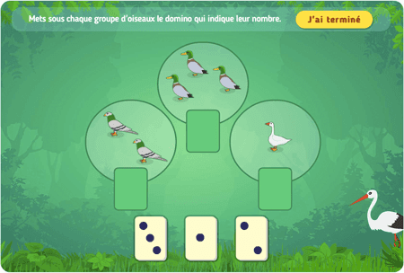 Compte avec des dominos niv 1 