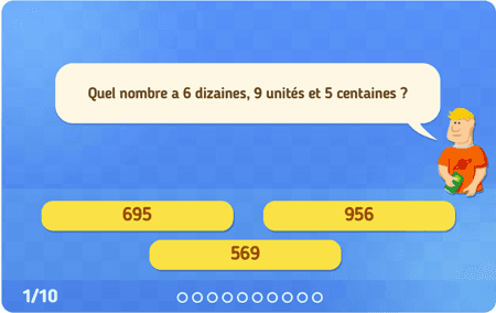 Centaines, dizaines et unités niv 2 