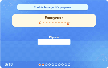 Les adjectifs usuels (Schreib es!) 2