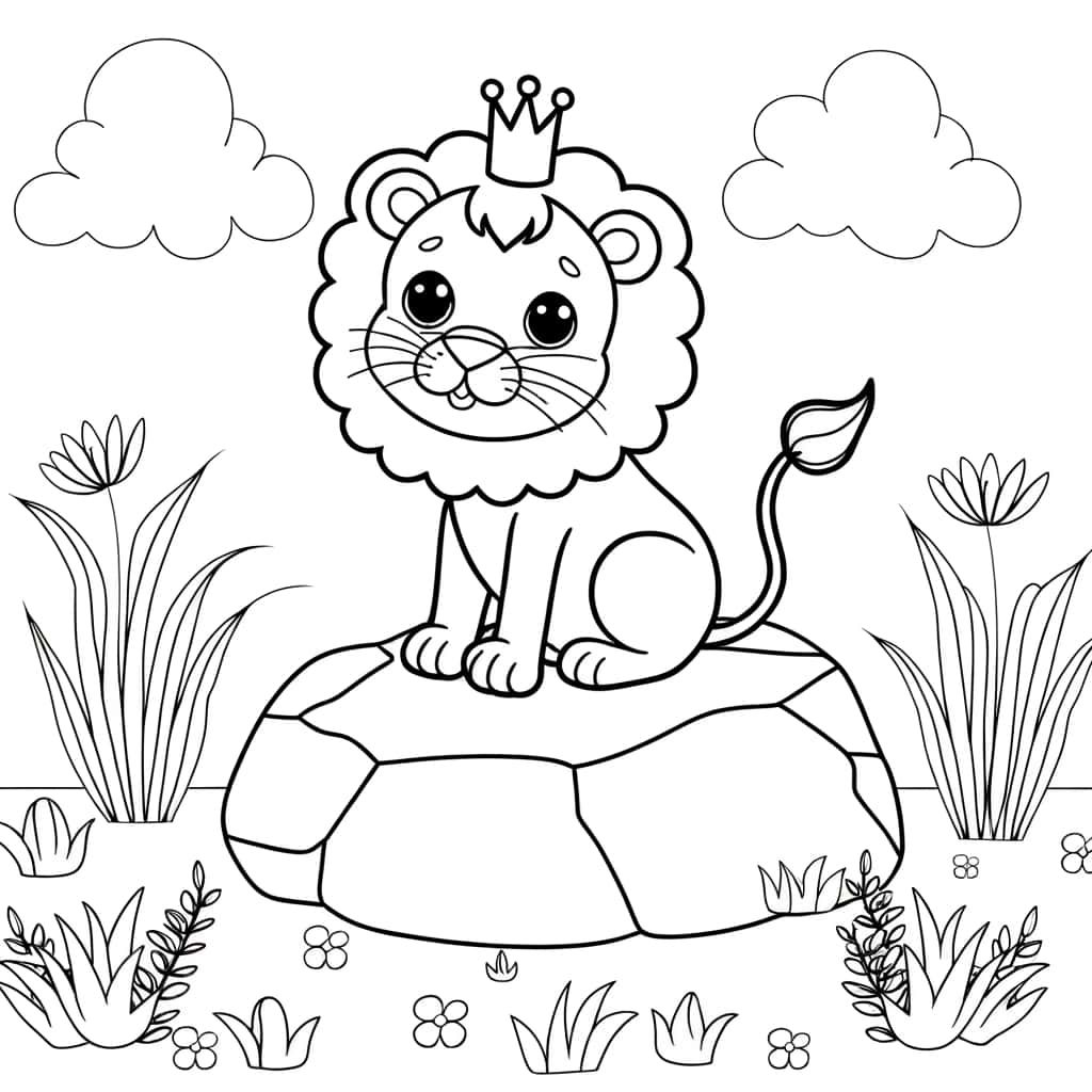 Roi lion mignon