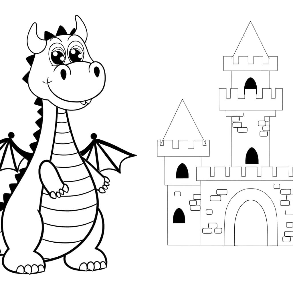 Dragon et château