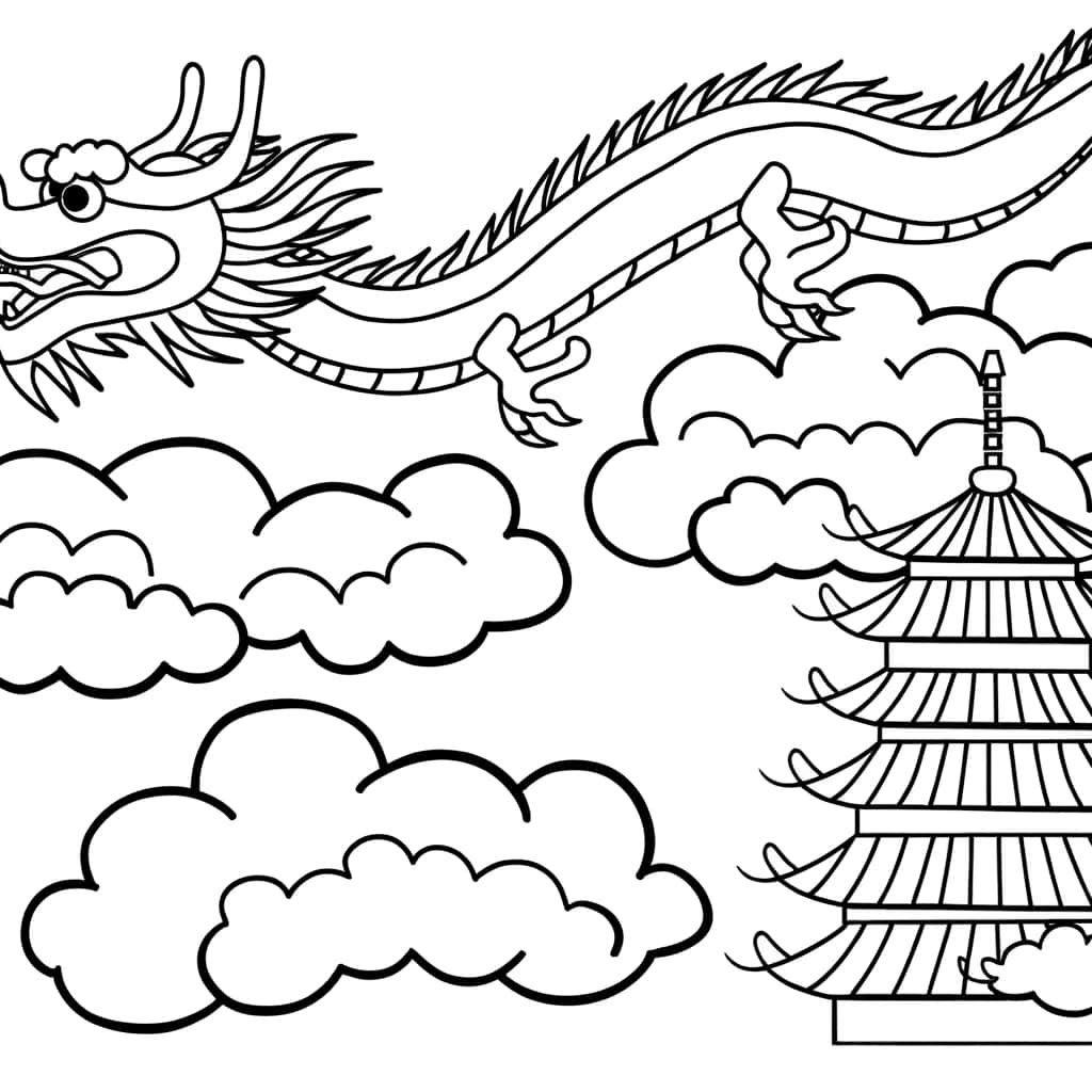 Dragon chinois volant