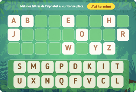 Place les lettres niv 4 