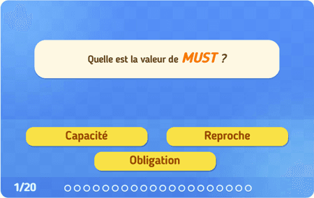 Valeur des auxiliaires modaux lvl2
