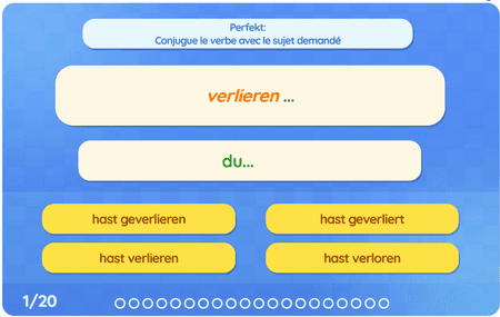Perfekt : Unregelmäßige und starke Verben