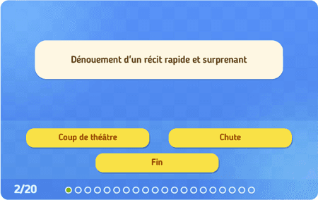 Le vocabulaire d'analyse littéraire niv 6