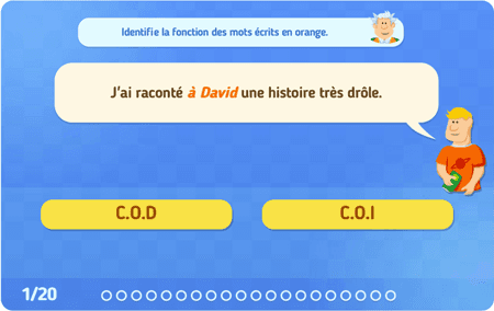 Fonctions : C.O.D ou C.O.I ? niv 1 