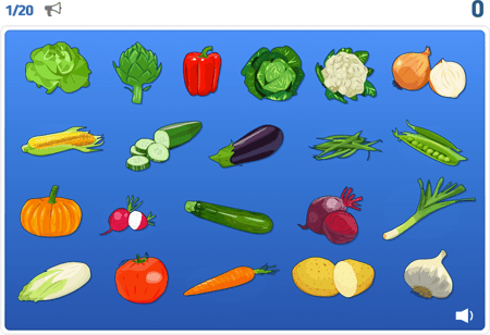 Vegetables (voice only)
