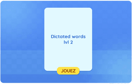 Dictated words lvl 2