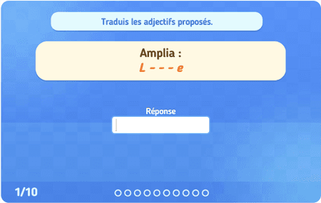 Les adjectifs usuels (Escribir) 1
