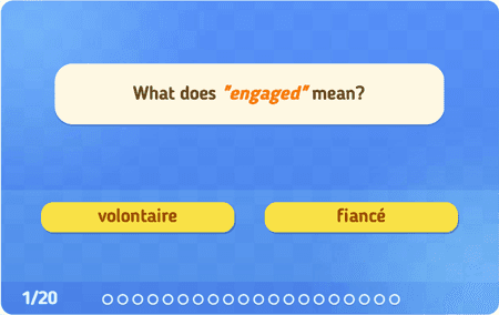 Faux amis et mots transparents lvl 2