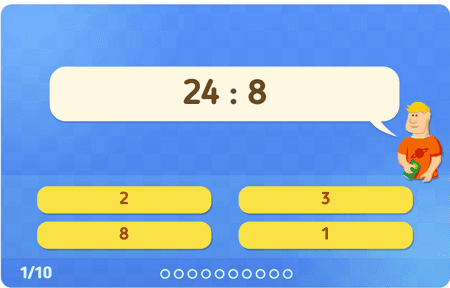 Les divisions par 8 