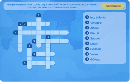 Food lvl 1 (crosswords)
