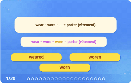 Irregular verbs lvl3