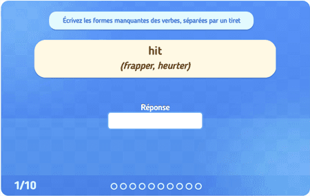 Irregular verbs Preterit & participe lvl 2