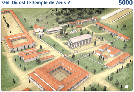 Jeu : les monuments d'Olympie