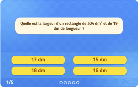 L'aire d'un rectangle niv 3