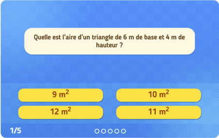L'aire d'un triangle 