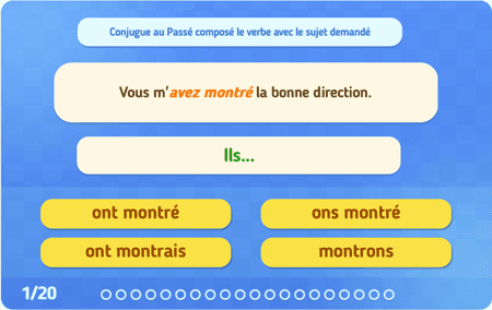 Le Passé composé : 1er groupe 