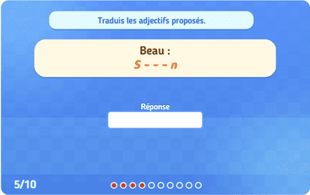 Les adjectifs usuels (Schreib es!) 1
