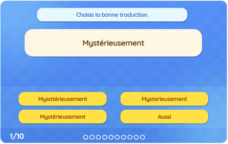 Les adverbes niv 1