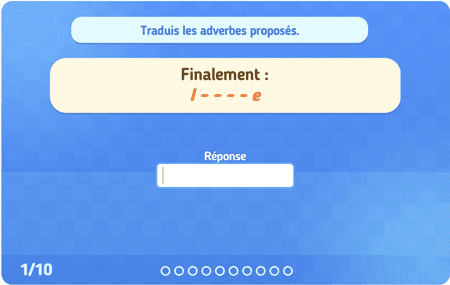 Les adverbes (scritto) 1