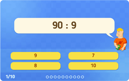 Les divisions par 9 