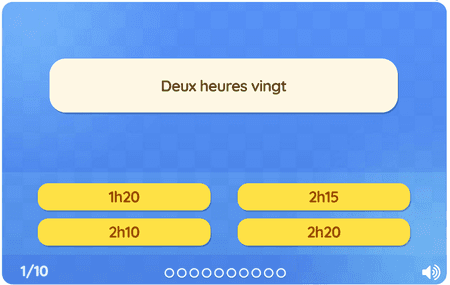 Les heures niv 1