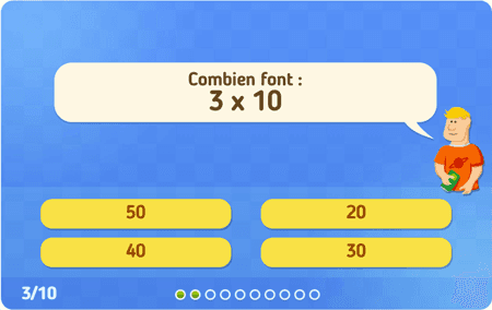 Multiplications : Table de 10 