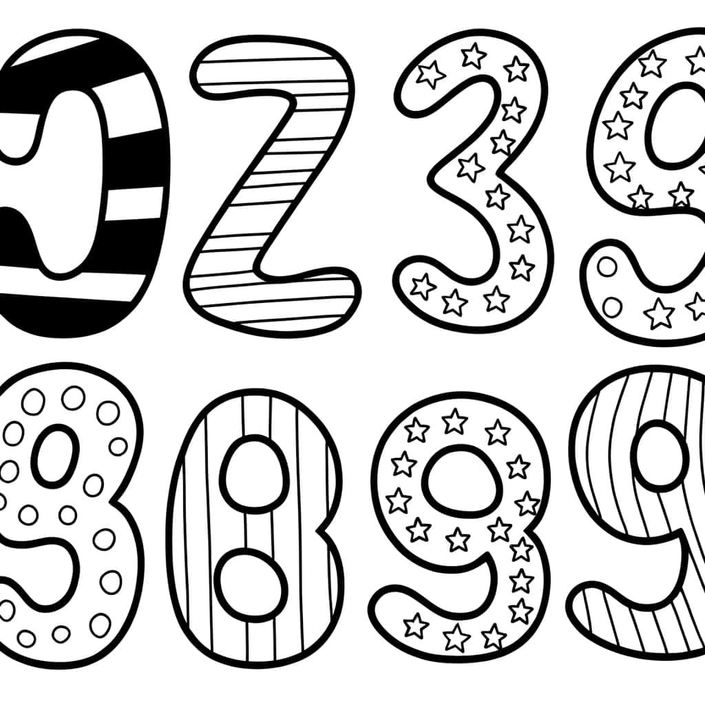 Numéros décorés
