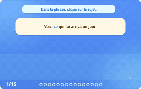 Où est le sujet ? niv 2