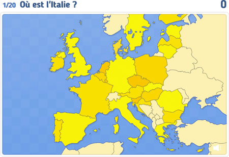 Pays et capitales de l'UE.