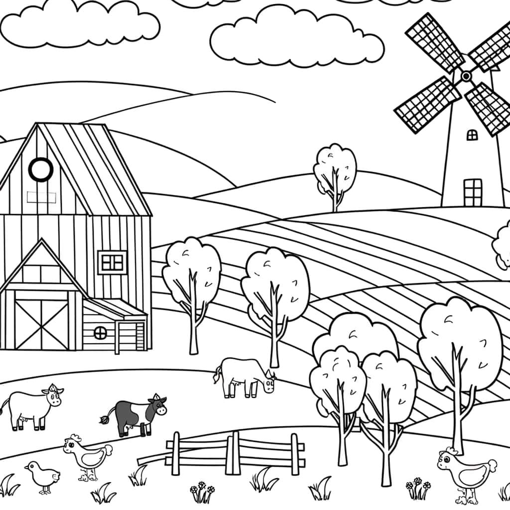Paysage de ferme