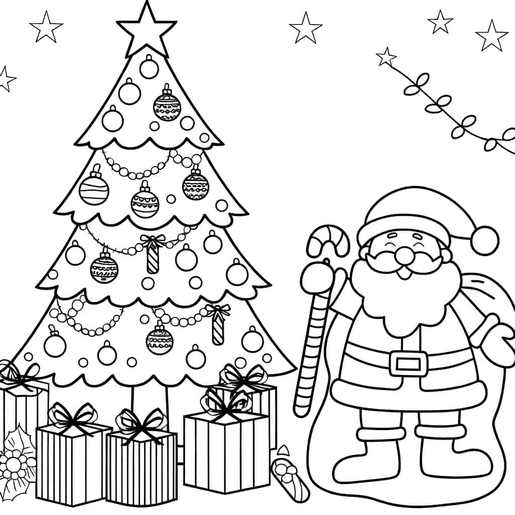 Père Noël et Sapin